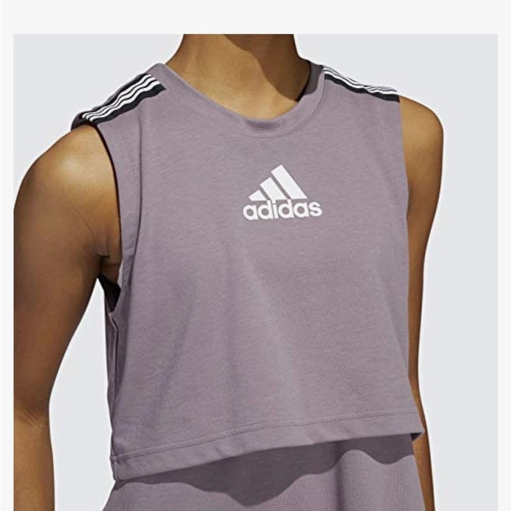 ADIDAS Womens S Sportswear Game and Go Sporty Dress Sleeveless Casual purple - Picture 3 of 11